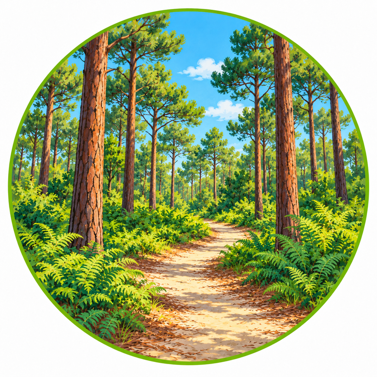 Forêt de pins des Landes